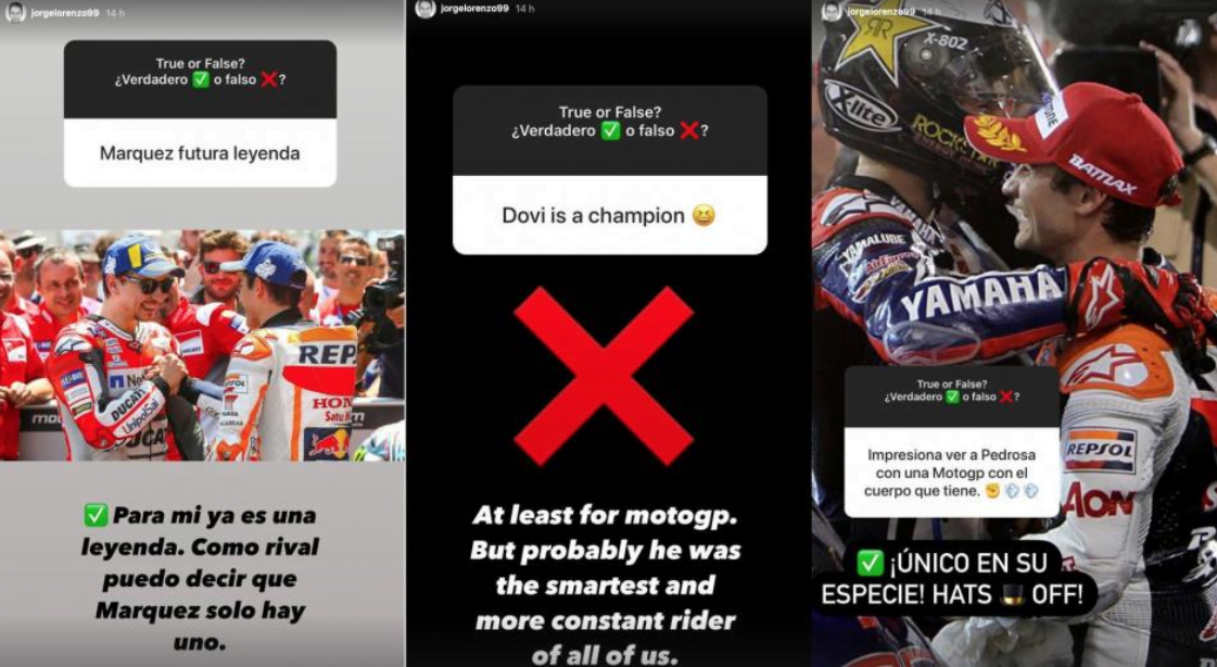 Jorge Lorenzo fait l'actualité sur la toile ...