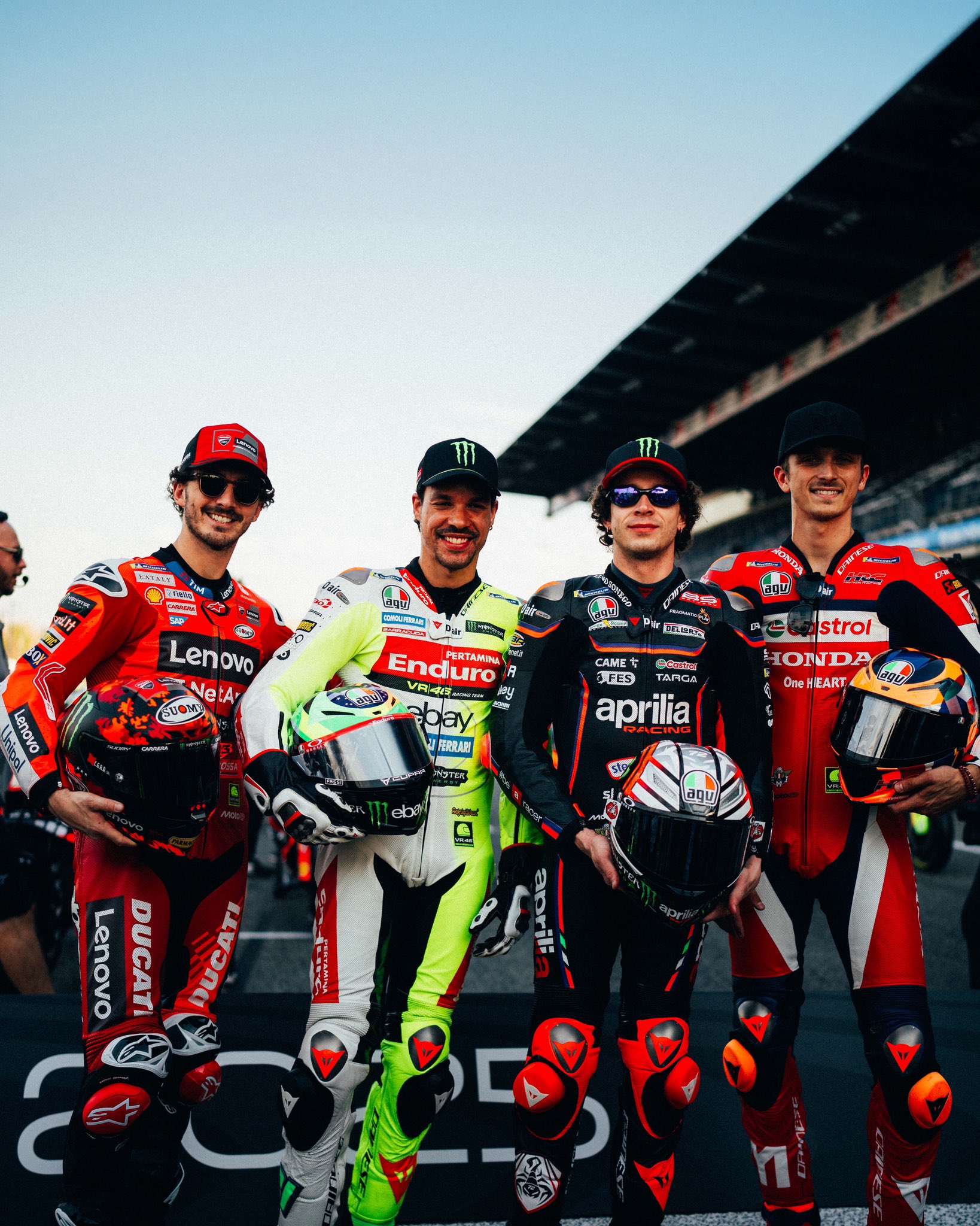 Bagnaia, Morbidelli, Bezzecchi, Marini, Buriram, Photo officielle