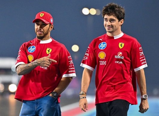 Charles Leclerc Lewis Hamilton